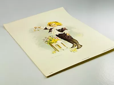 Vintage 1982 Maud Humphrey Lithograph Art Print The Merchant Victorian Girl L2 • $15.74