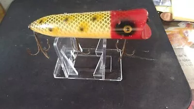 Vintage HEDDON LUCKY 13 W/ DISPLAY STAND Fishing LURE FRED ARBOGAST ORIGINAL  • $0.99