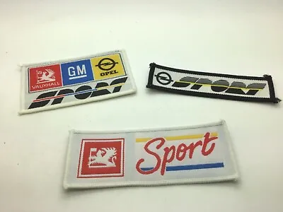 Vauxhall Opel GM Sew On Clothes Badges Leisure Motor Sport Overall Sport Genuine • £29.99