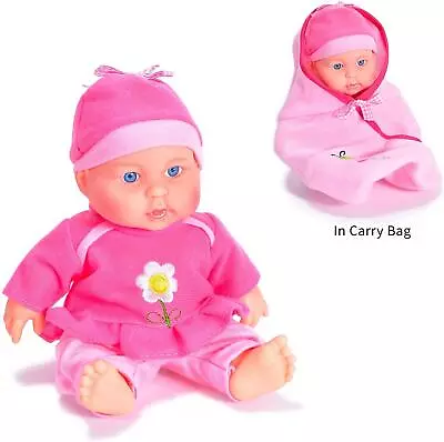 Soft With Carry Bag Crying Laughing New Born Soft Baby Doll Toy New  • £12.39