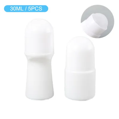 5PCS 30ml Empty Plastic Roll On Bottles Medicine Essential Oil Refillable BAJ*RZ • $8.11