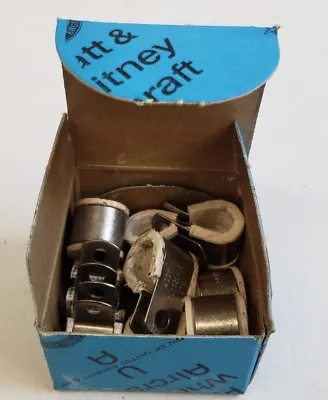 VINTAGE PRATT AND WHITNEY AIRCRAFT AVIATION CLAMPS Qty 10 310621a Nos Military  • $10.50