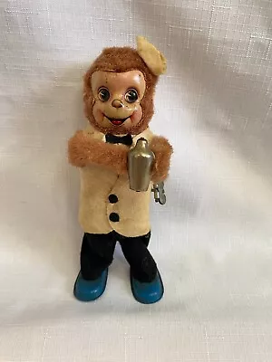£108.21 • Buy Monkey Bartender Cocktail Shaker Vintage Antique Wind Up Top