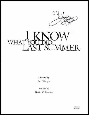 Jennifer Love Hewitt Signed Movie Script Cover IKWYDLS Autographed JSA • $149.99