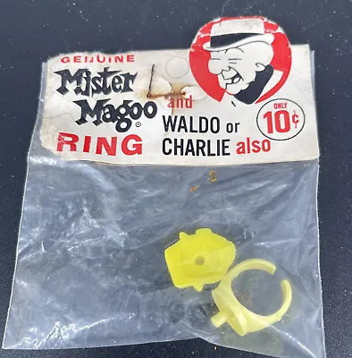 Mr. Mister Magoo Interchangeable Ring Set Of Charlie & Waldo 1962 UPA Sealed TOY • $22.50