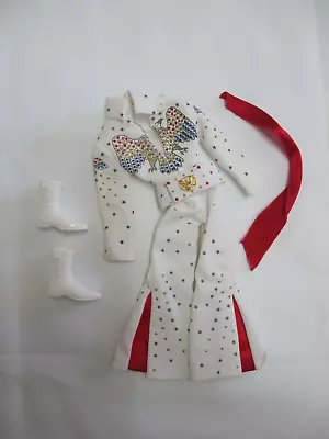 ELVIS Presley Barbie Mattel White Eagle Jumpsuit 2010 Timeless Treasures NO DOLL • $45