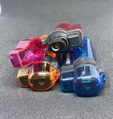£5.99 • Buy Windproof Turbo Jet Gas Lighter Refillable Cigarette Flame Lighters Uk Seller