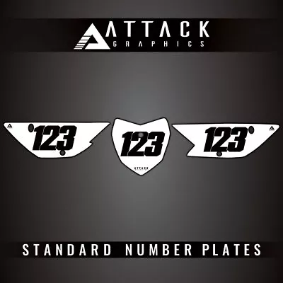 Attack Graphics Number Plate Backgrounds For Kawasaki KLX110L 2011 • $36.81