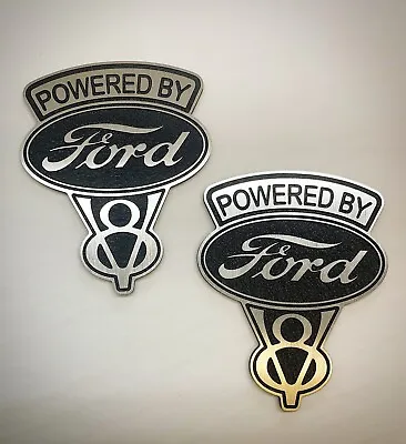 $129.99 • Buy Powered By Ford Cnc Billet Emblem Retro Badge Hot Rod Classic V8 32ford ModelA