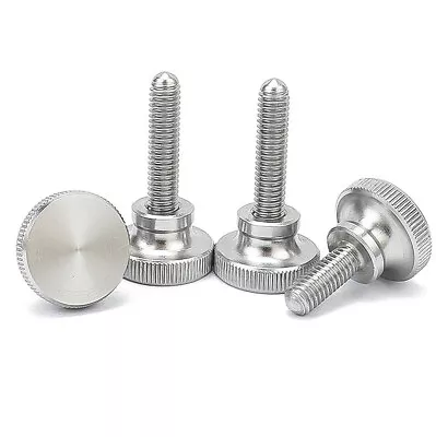 Stainless Steel M3/4/5/6/8 Knurled Thumb Screws High-Type Hand Grip Knobs Bolts • $2.39