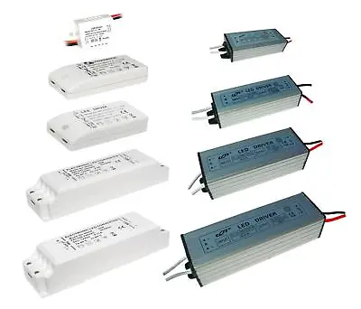 LED Driver Power Supply Transformer DC12V 20 48V Non Dim 6W 12W 18W MR16 IP65 • £11.69