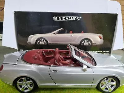 1/18th Scale Diecast 2006 Bentley Continental GTC By Minichamps - Box Included • $300