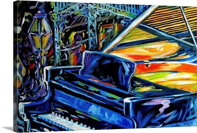 Jazz Piano 2 New Orleans Music By M Canvas Wall Art Print Piano Home Decor • $49.99