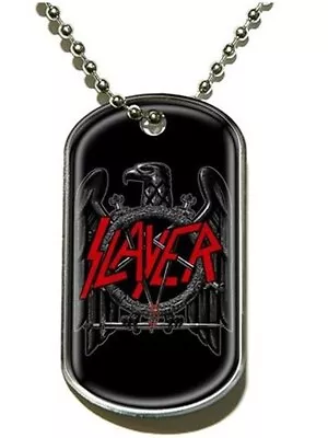 Slayer Black Eagle Dog Tag Chain Necklace Slayer Pendant Necklace • £7.99