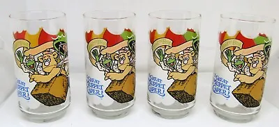 Vintage 1981 McDonalds The Great Muppet Caper Drinking Glasses Set Of 4. • $29.95