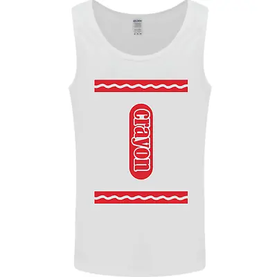 Crayon Fancy Dress Outfit Costume Funny Mens Vest Tank Top • £10.49