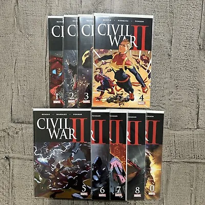 CIVIL WAR II #0-8 (2016) Complete Series Marvel  9 Book Lot • $18