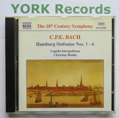 C.P.E. BACH - Hamburg Sinfonias Nos 1-6 BENDA Capella Istropolitana- Ex CD Naxos • £4.99