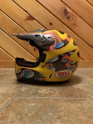 Bell Moto 6 Jeremy McGrath Replica Helmet Size 7-3/8 Vintage Motocross Moto Mx • $220