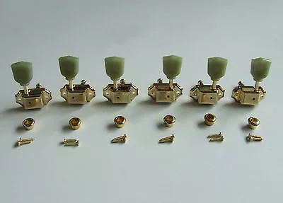 Gold 3L3R Deluxe Tuning Pegs Keys Guitar Tuners Machine Heads Fits LP Epiphone • $17.99