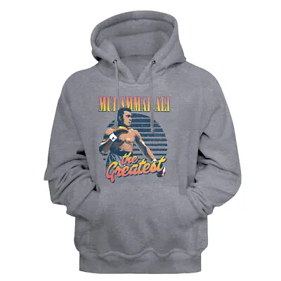 Muhammad Ali Greatest Sunset Hoodie Boxing Spotlight Champion Legend Sweater • $45.50