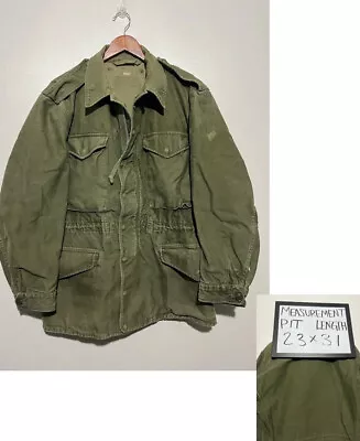 Vintage 1960s M-65 US Army 1st Pattern Field Jacket Size Medium Long Rare EUC • $126