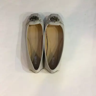 Michael Kors Womens Loafers Light Gray Size 10 Logo • $20