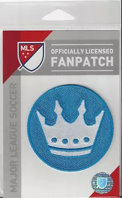 Charlotte Football Club Crown Soccer Patch 3  Sew Iron Official MLS Futball • $12.95