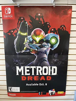 Nintendo Switch METROID DREAD  48 X 33 Promo Store Display Poster Available Oct • $100