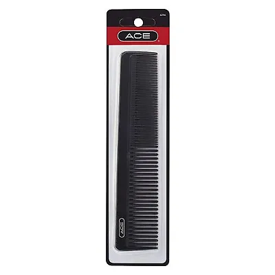 Ace Hair Dressing Comb - 7.5 Inch Black - Great For All Hair  (Item#: 62746) • $6.94