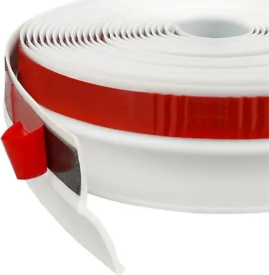 Garage Door Seal Top And Sides Seal Strip White 34FT Rubber Weather Stripping US • £43.42