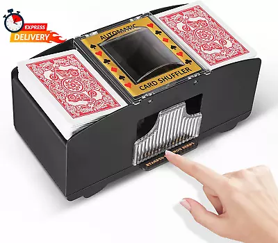 Automatic Card ShufflerPlaying Card Shuffler Electric For Poker UNO Card Game • $27.05