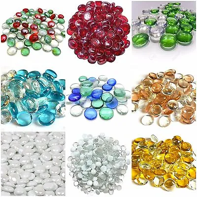 £12.99 • Buy Decorative Glass PEBBLES Stones Beads Vase Nuggets Wedding Decoration Home