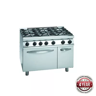 6 Burner Cooktop & Oven 1505x775x290mm Fagor Stainless Steel Stove NG Gas Only • $11491.15