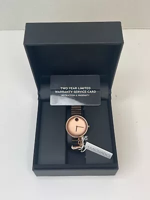 Movado Women's Watch Edge Quartz Rose Gold Stainless Steel Bracelet 3680013 • $289.95