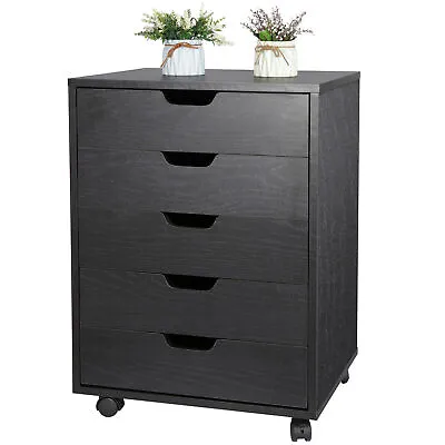 Mini 5 Drawer Dresser Clothing Storage Chest Beside Wall Bedroom Save Space • $61.58