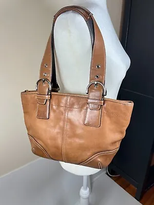 COACH Vintage Soho Shoulder Bag D05D-9544 Tan Brown Leather • $35