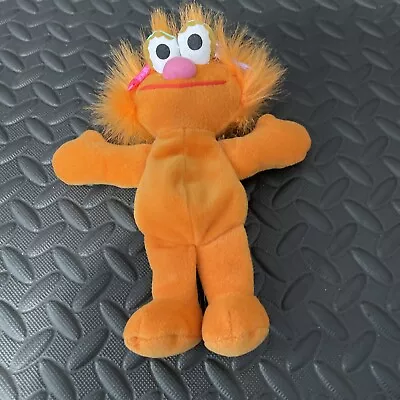 Vintage TYCO Sesame Street ZOE 7  Bean Bag Plush Stuffed Animal Toy 1997 • $9.99