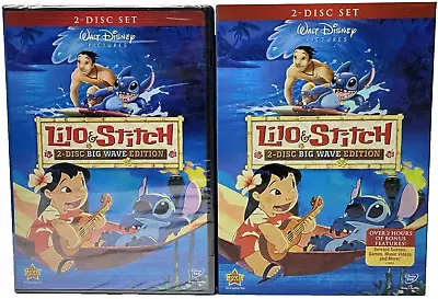 FACTORY SEALED With SLIPSLEEVE Lilo & Stitch Two-Disc Big Wave Edn DVD Disney • $19.99