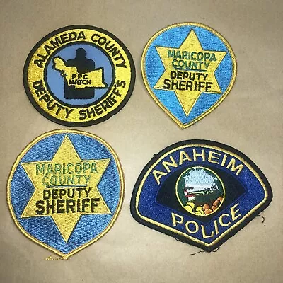 POLICE PATCH 4 LOT Alameda County Deputy Sheriff California CA Maricopa Anaheim • $42.49