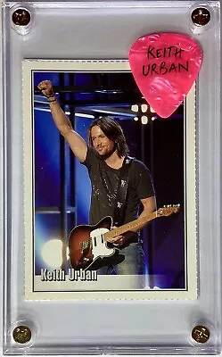 ✨Rarer Keith Urban Spotlight Trading Card #45 / Official Guitar Pick Display!!! • £18.96