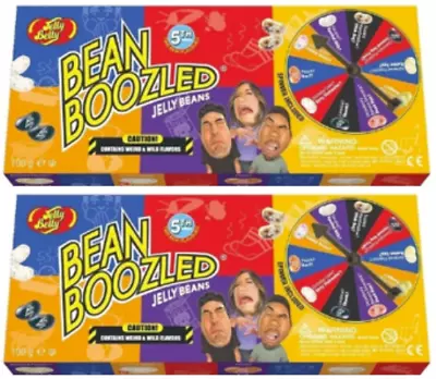907636 2x 100g Box Jelly Belly Bean Boozled Jelly Beans 6th Edition Spinner Game • $29.98