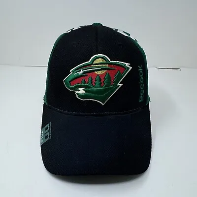 Minnesota Wild Hat Cap Fitted S/M Reebok Center Ice Collection NHL Hockey 2000 • $19.99