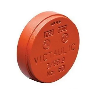 Victaulic Style 60 Cap Grooved End Pipe Fitting | Fits 3  (3.50 OD) IPS Pipe • $51.84