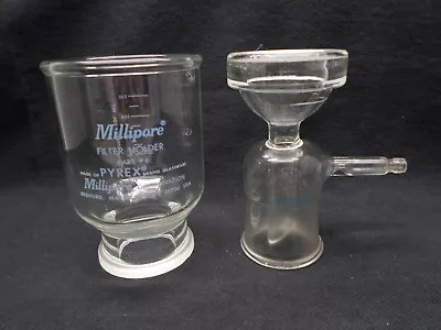 Millipore 300mL Glass Funnel And 47mm Tubulated Base For Microfiltration Chips • $157.49