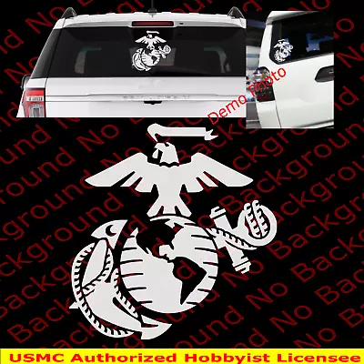 USMC Eagle Globe Anchor Corps EGA Marines Vinyl Decal  Semper Fidelis AY012 • $4.99