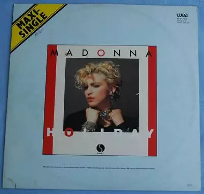 Rare German Issue Madonna  Holiday & Lucky Star  12  W/ Promo Cut & Embossed WB • $19.95
