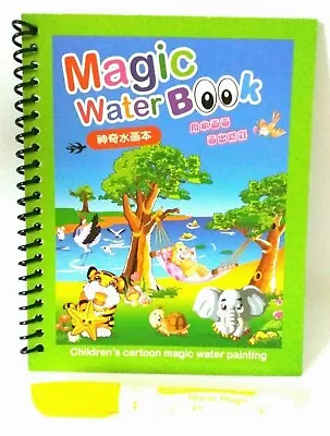 Childrens Colouring Book Magic Water Drawing Pen Reusable Fun Gifts UK Seller • £19.93