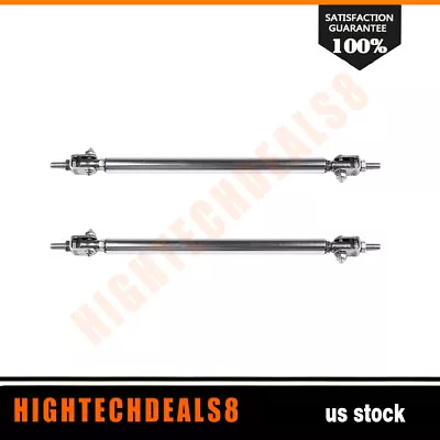 2Pcs Bumper Lip Splitter Strut Rod Tie Support Bars Universal Silver 165mm • $8.99