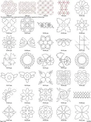 276 QUILTING APPLIQUES Embroidery Machine Design Pattern PES • $10.95